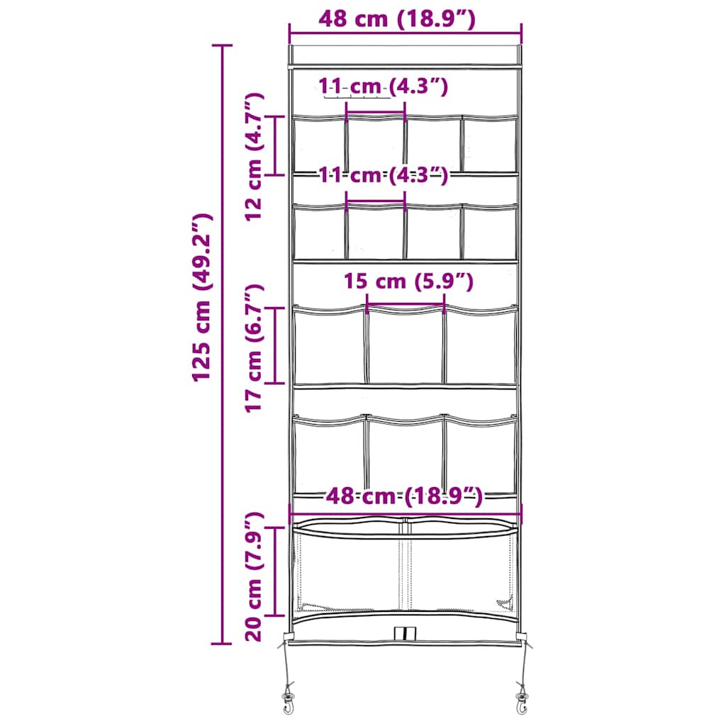 Aufbewahrungstasche Oxford-Gewebe