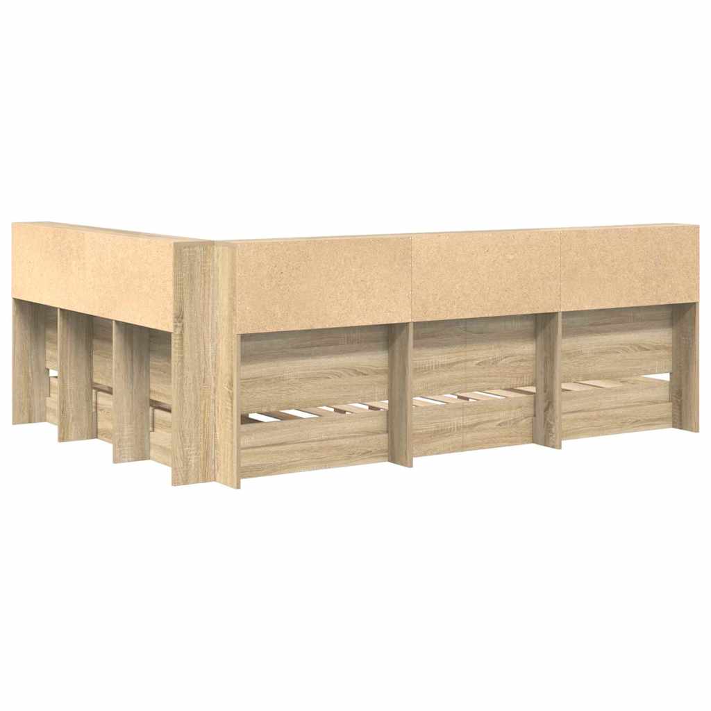 Bücherregal-Bett Holzwerkstoff