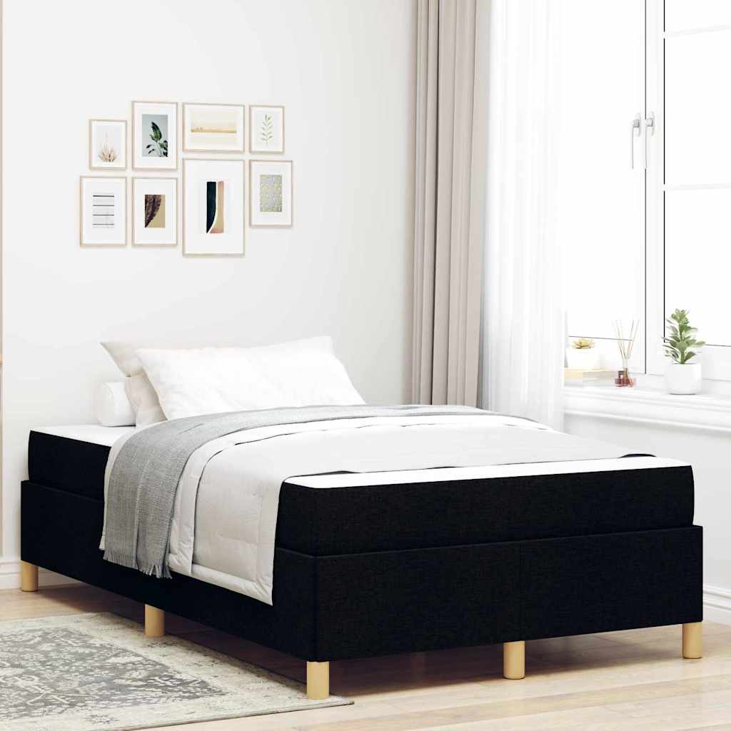 Boxspringbett Und Braun Und Weiß Stoff