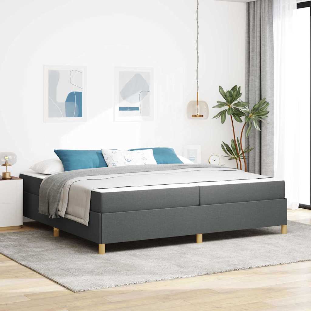 Boxspringbett Und Braun Und Weiß Stoff