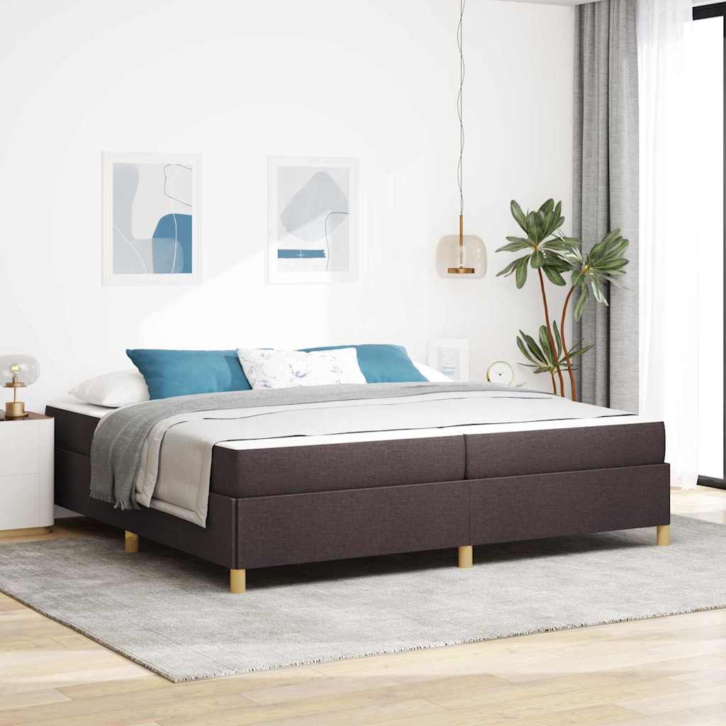 Boxspringbett Und Braun Und Weiß Stoff
