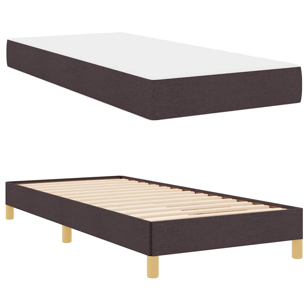 Boxspringbett Braun Stoff Und Holzwerkstoff