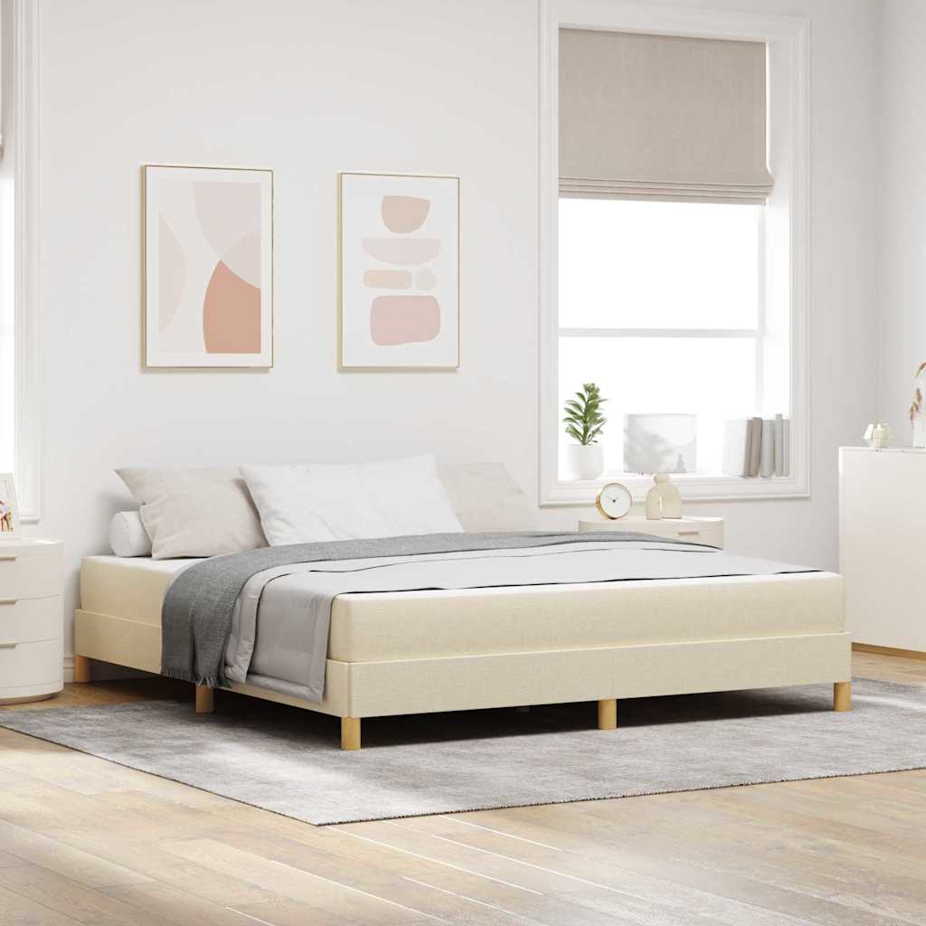 Boxspringbett Braun Stoff Und Holzwerkstoff