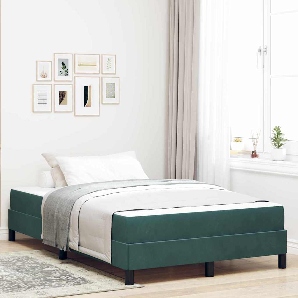 Boxspringbett Mit Matratze Samt Dunkelgrün
