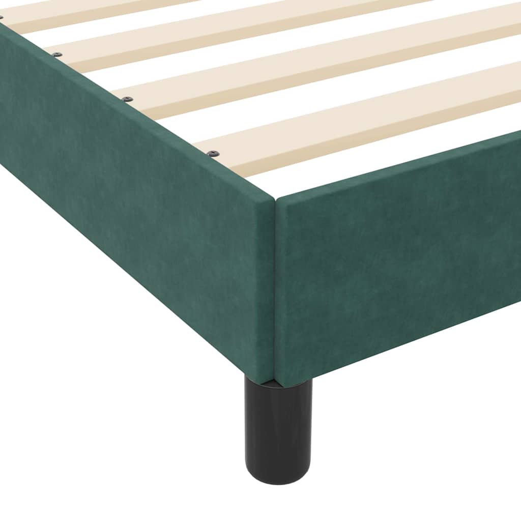 Boxspringbett Mit Matratze Samt Dunkelgrün