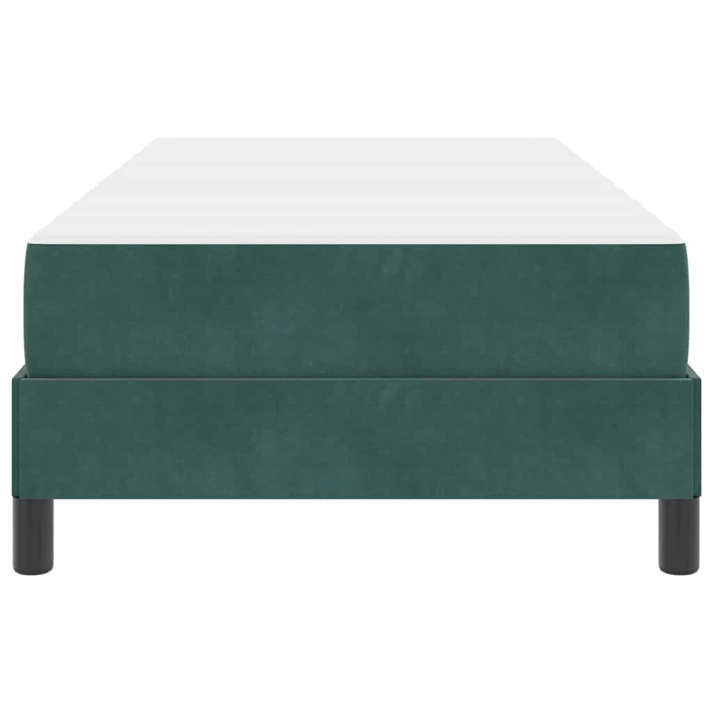 Boxspringbett Mit Matratze Samt Dunkelgrün