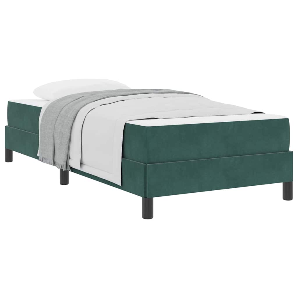 Boxspringbett Mit Matratze Samt Dunkelgrün