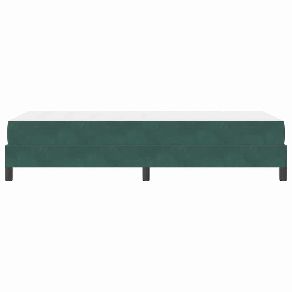 Boxspringbett Mit Matratze Samt Dunkelgrün