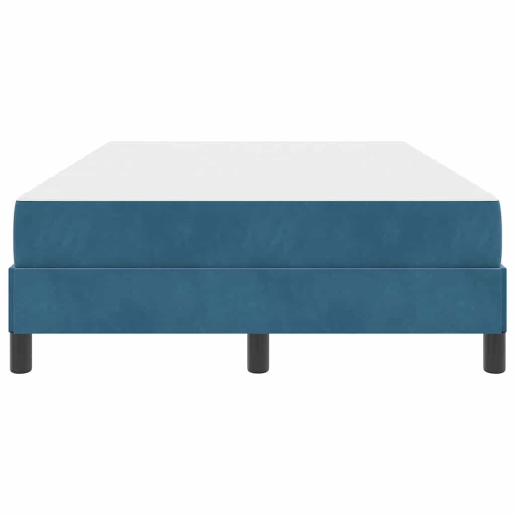 Boxspringbett Mit Matratze Samt Dunkelblau