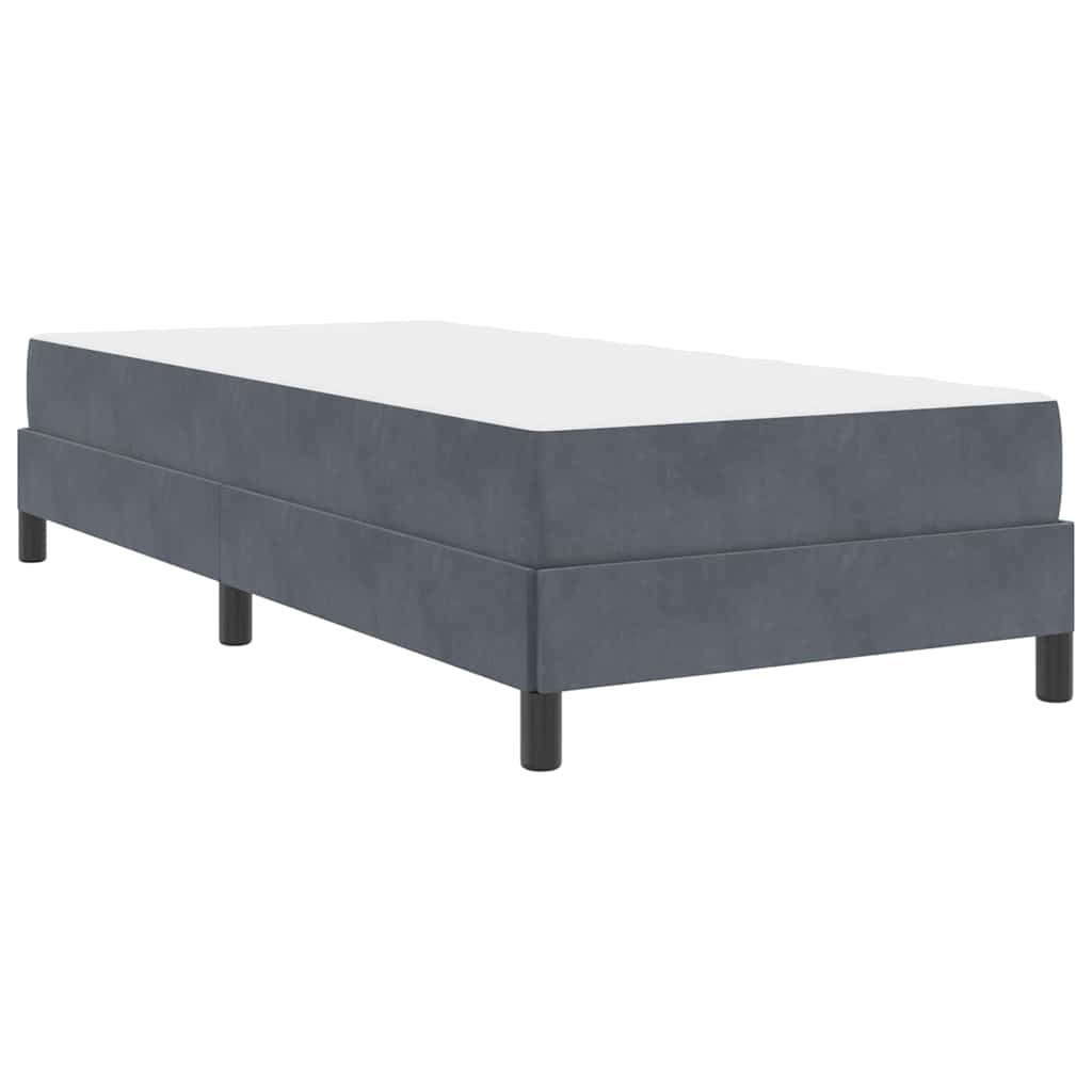 Boxspringbett Mit Matratze Samt Dunkelgrau