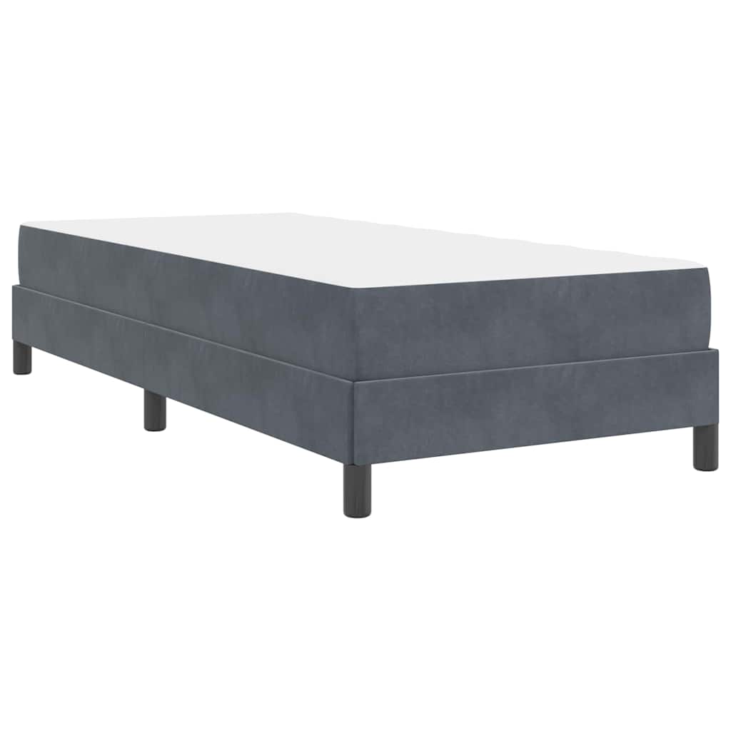 Boxspringbett Mit Matratze Samt Dunkelgrau