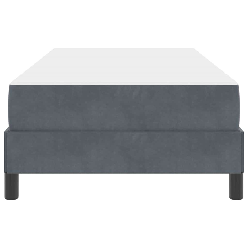 Boxspringbett Mit Matratze Samt Dunkelgrau