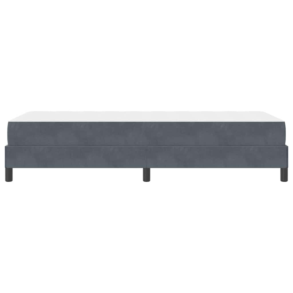 Boxspringbett Mit Matratze Samt Dunkelgrau