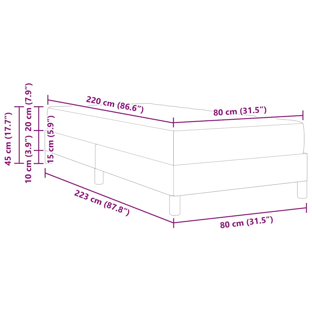 Boxspringbett Mit Matratze Samt Dunkelgrau