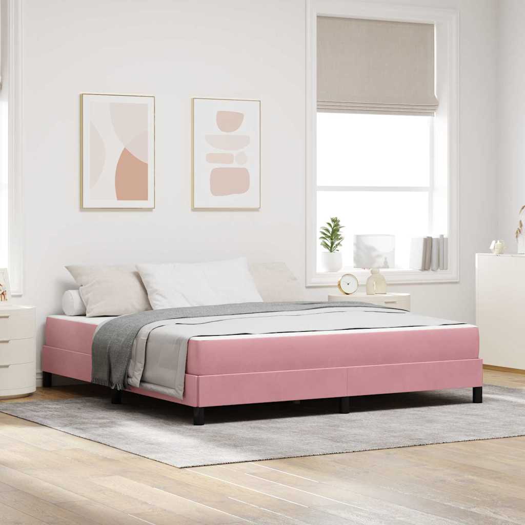 Boxspringbett Mit Matratze Mit Matratze Samt Rosa