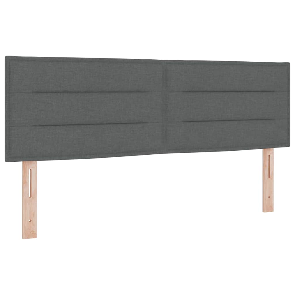 Boxspringbett Mit Matratze Stoff Dunkelgrau