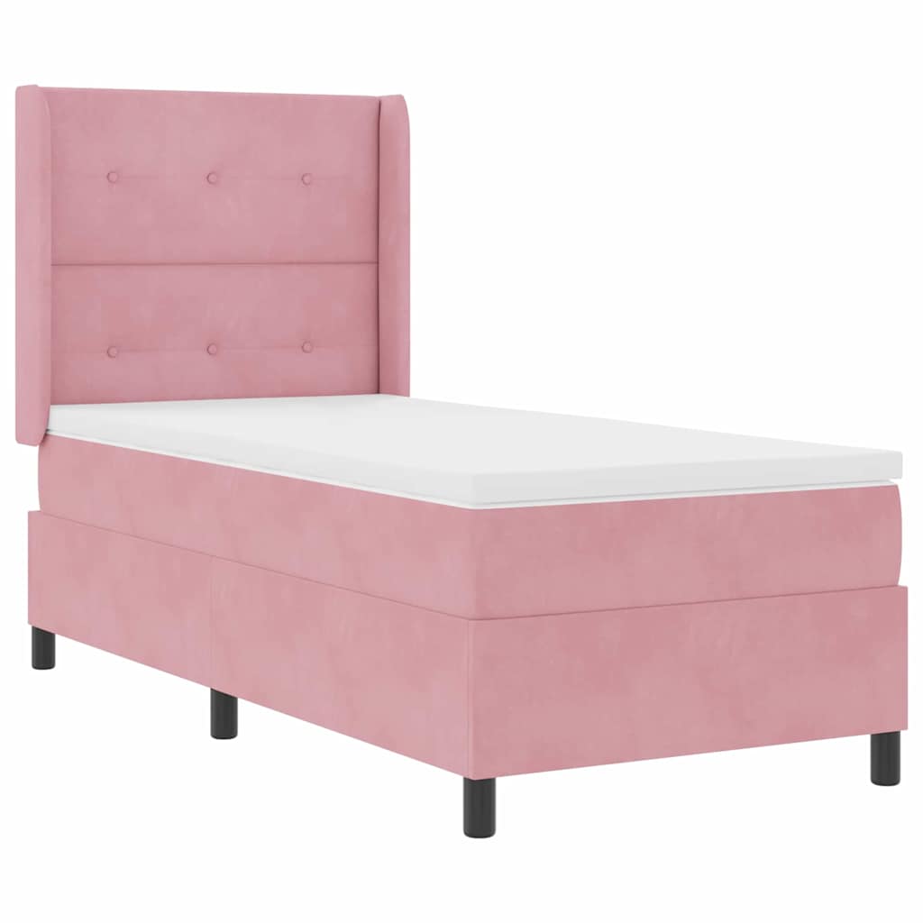 Boxspringbett Mit Matratze Samt Rosa