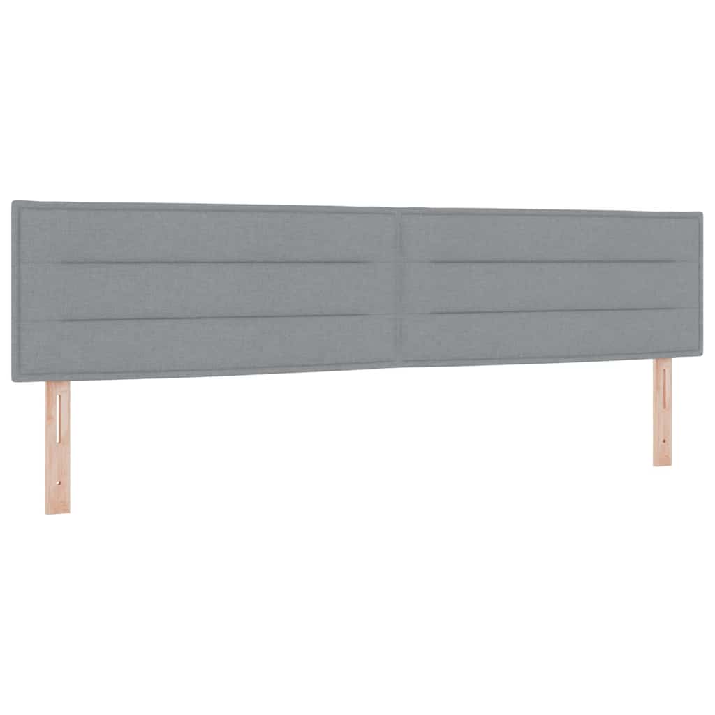Boxspringbett Mit Matratze Hellgrau Stoff Helles Grau.