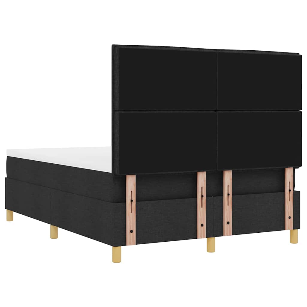 Boxspringbett Mit Matratze Schwarz 160 X 200 Cm Stoff Dunkelgrau