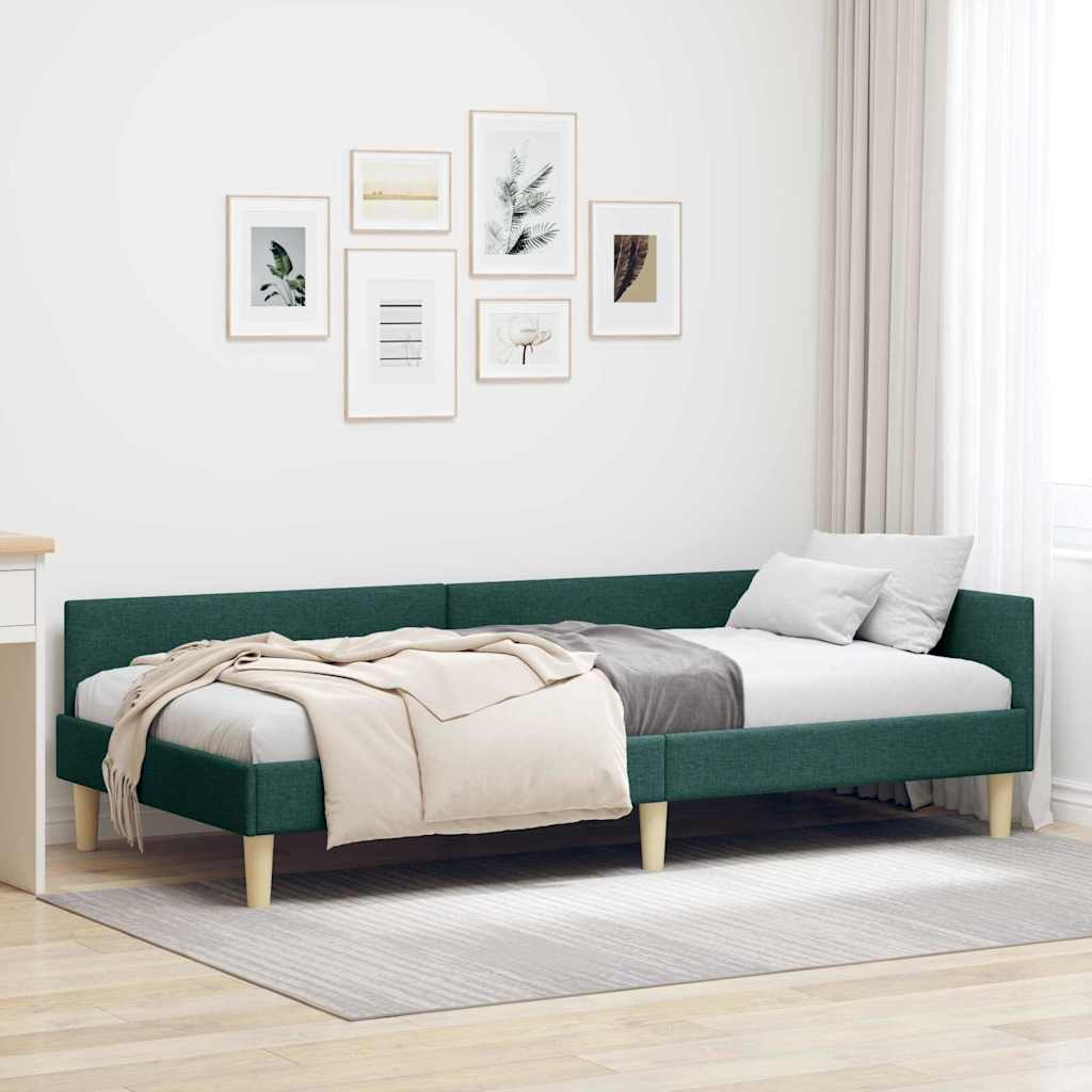 Eckbettgestell Textil Und Holzwerkstoff