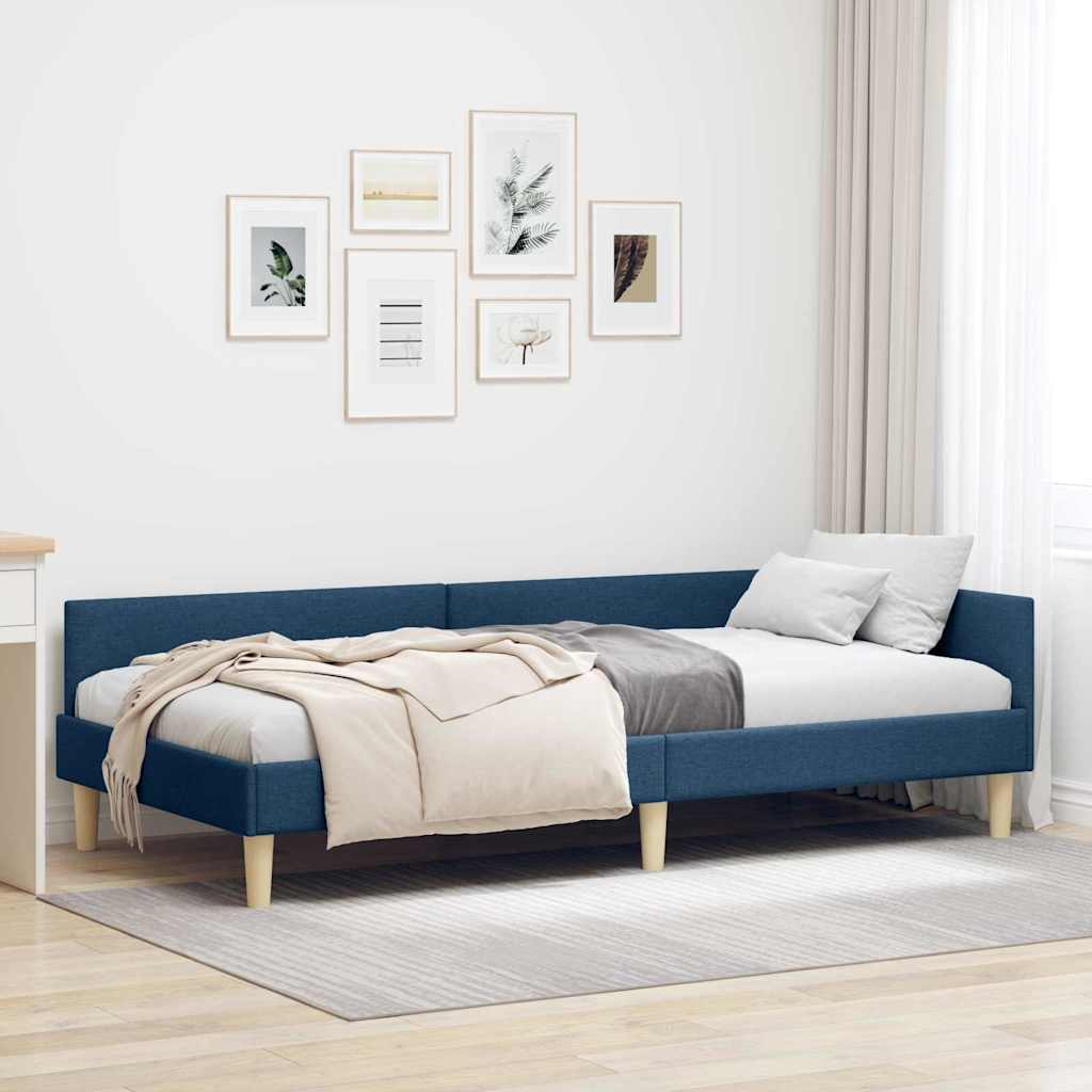 Eckbettgestell Textil Und Holzwerkstoff