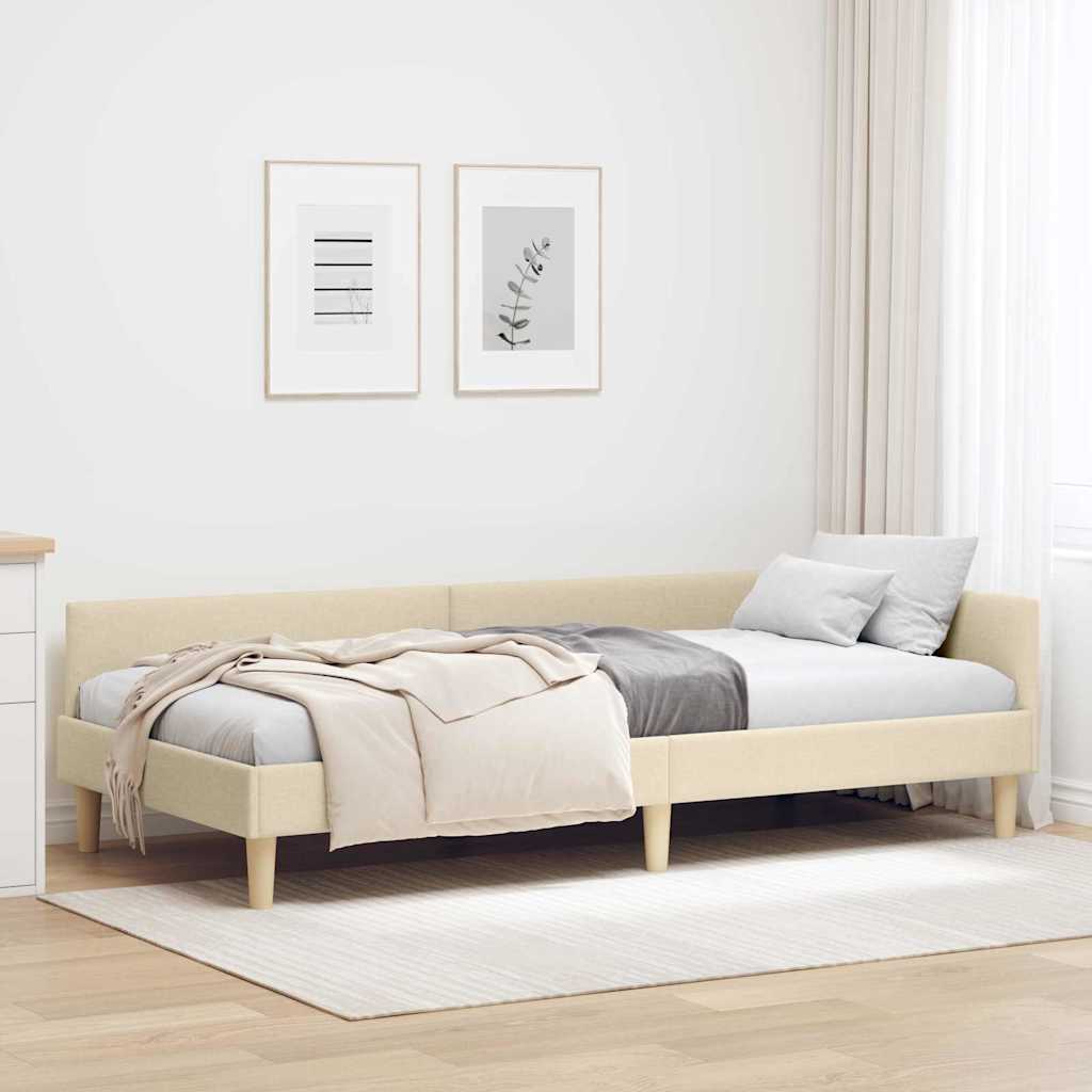 Eckbettgestell Textil Und Holzwerkstoff