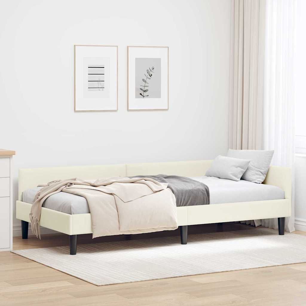 Eckbettgestell Samt Und Engineered Holz
