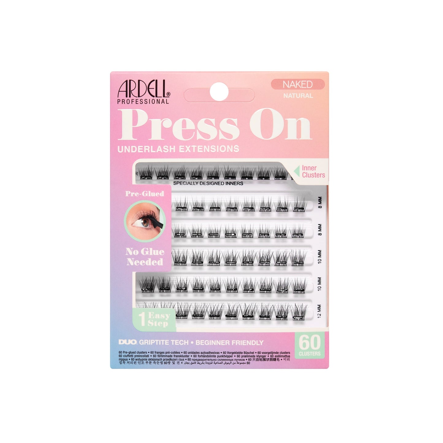 ARDELL ARDELL Press On Pre-Glued Underlash Extensions Naked Natural 60 Stück Kosmetik
