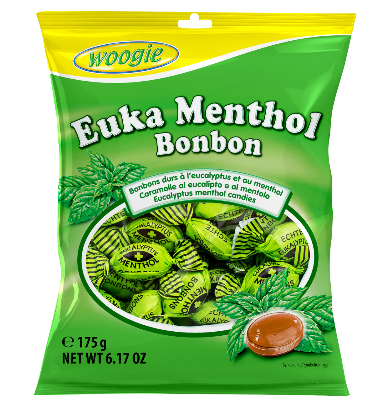 Bonbons Euka Menthol 175g Der Bonbon-Klassiker - Euka Menthol von Woogie.