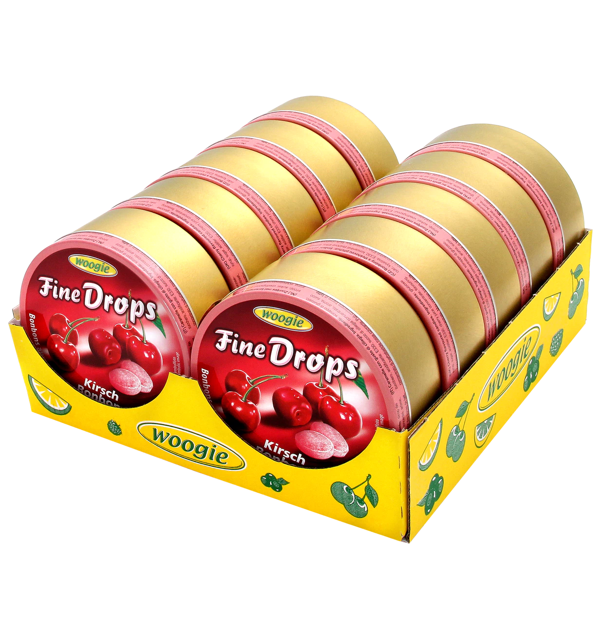 Woogie Bonbons mit Kirschgeschmack 200g in der "Autofahrer-Dose"