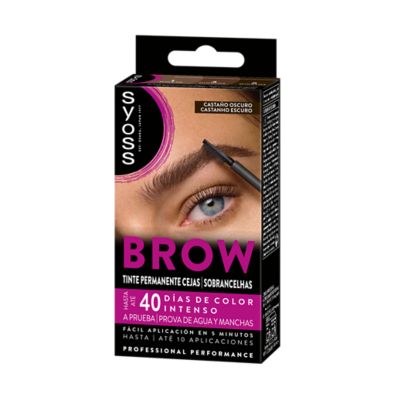 SYOSS Brow Tint Permanente Cejas Dunkelbraun 1 Stück Augenbrauenfarbe Haarfarbe