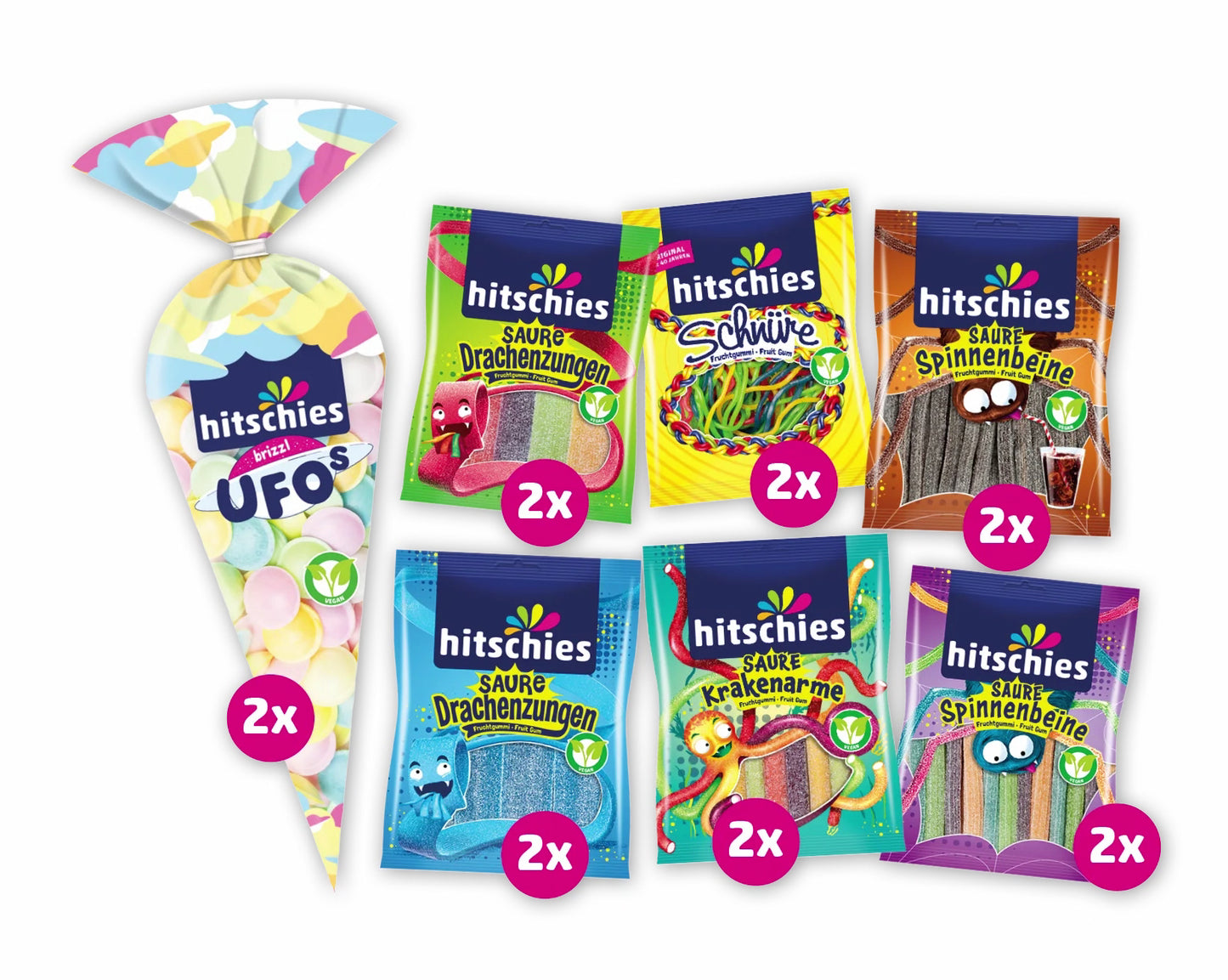 Hitschies Buntes Bündel Vegan 1650 g
