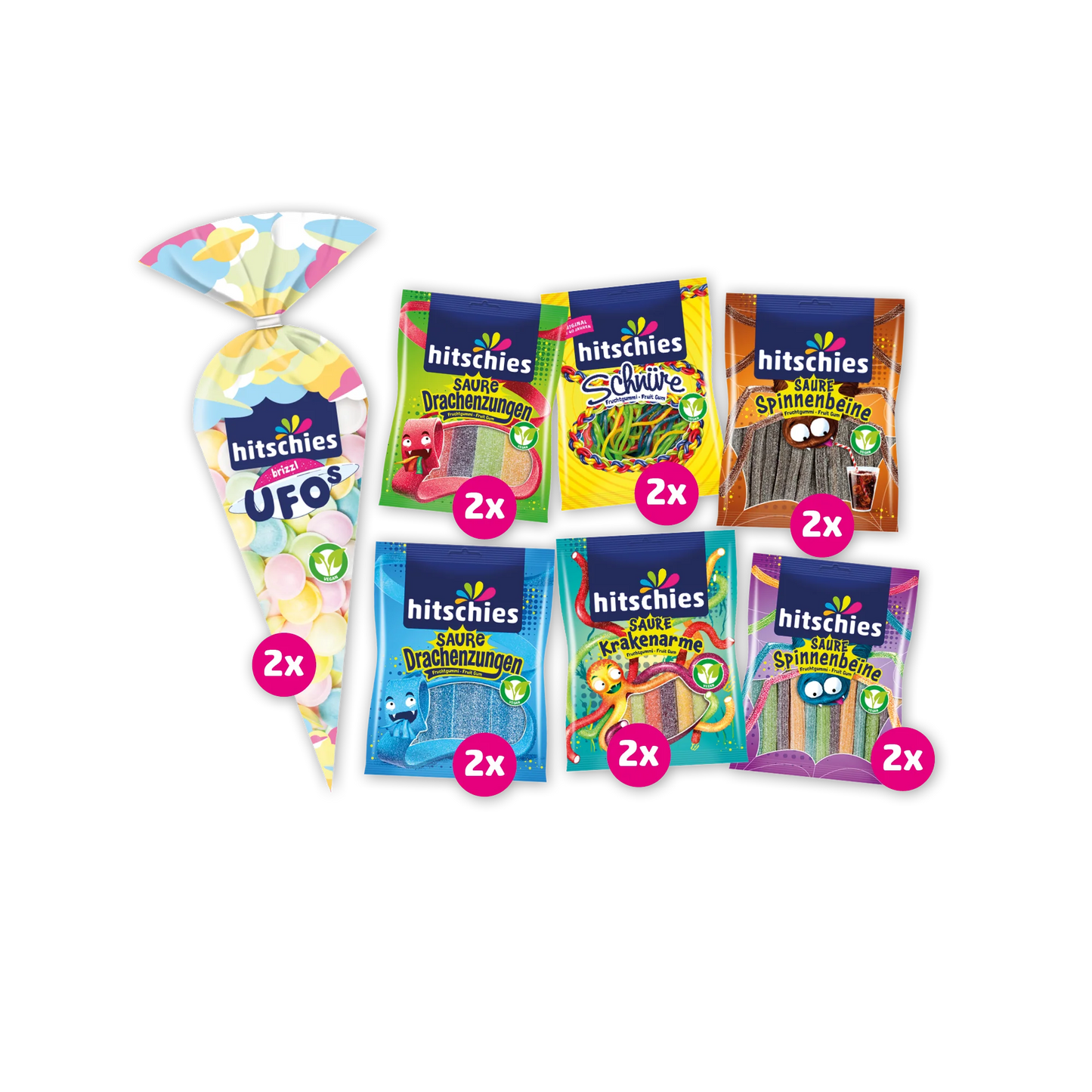 Hitschies Buntes Bündel Vegan 1650 g