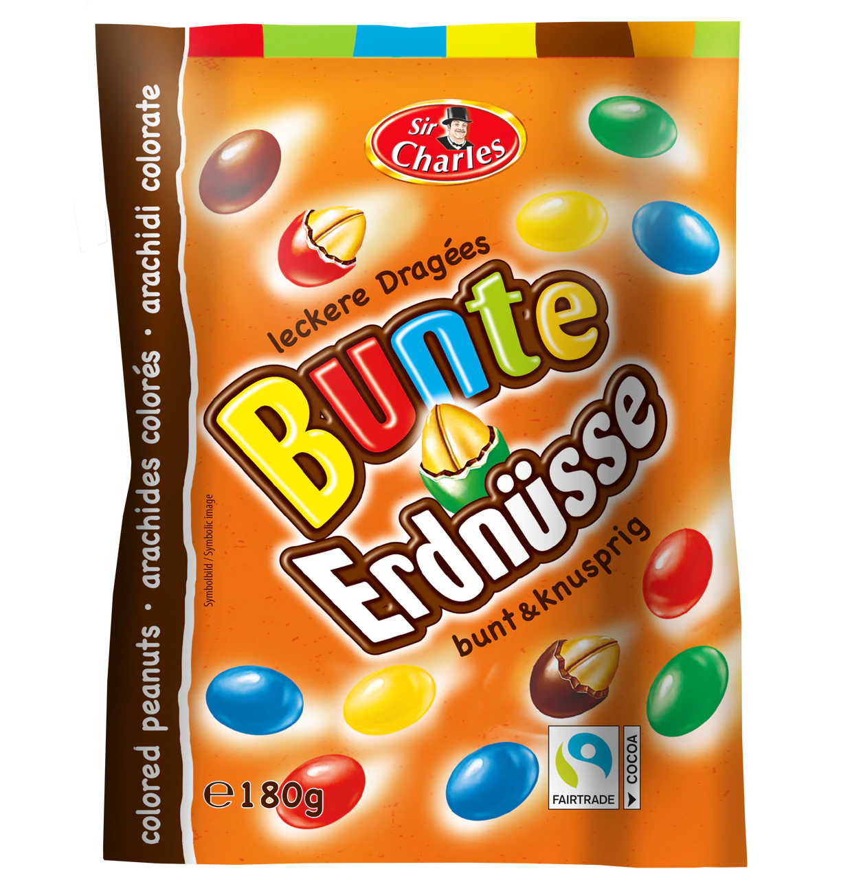 Bunte Erdnüsse in Milchschokolade 180g