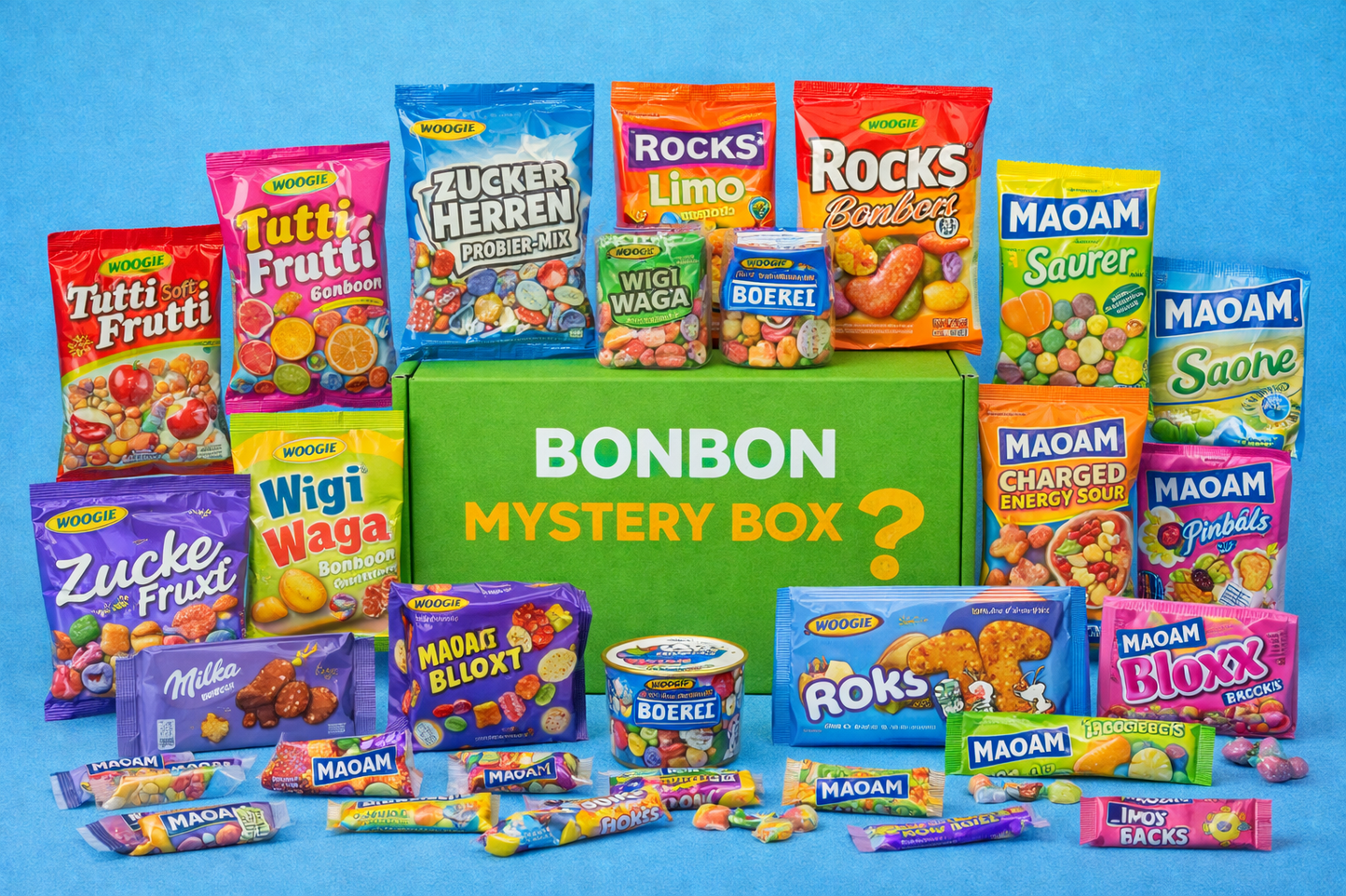 Bonbon Mystery Box mit 12 Bestsellern aus unserem Bonbon Angebot