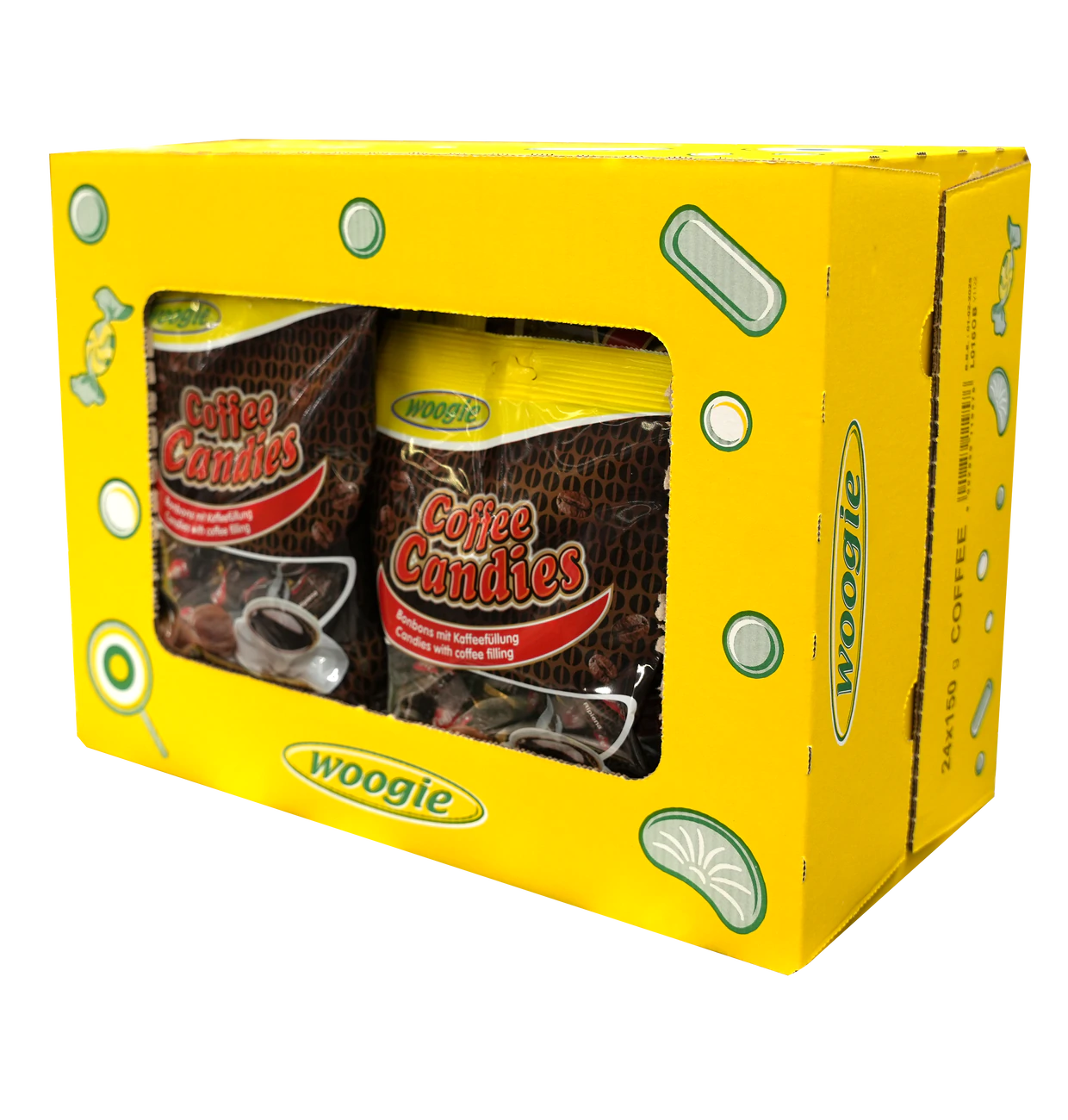 Woogie Coffee Candies - Bonbons mit Kaffeefüllung 150g
