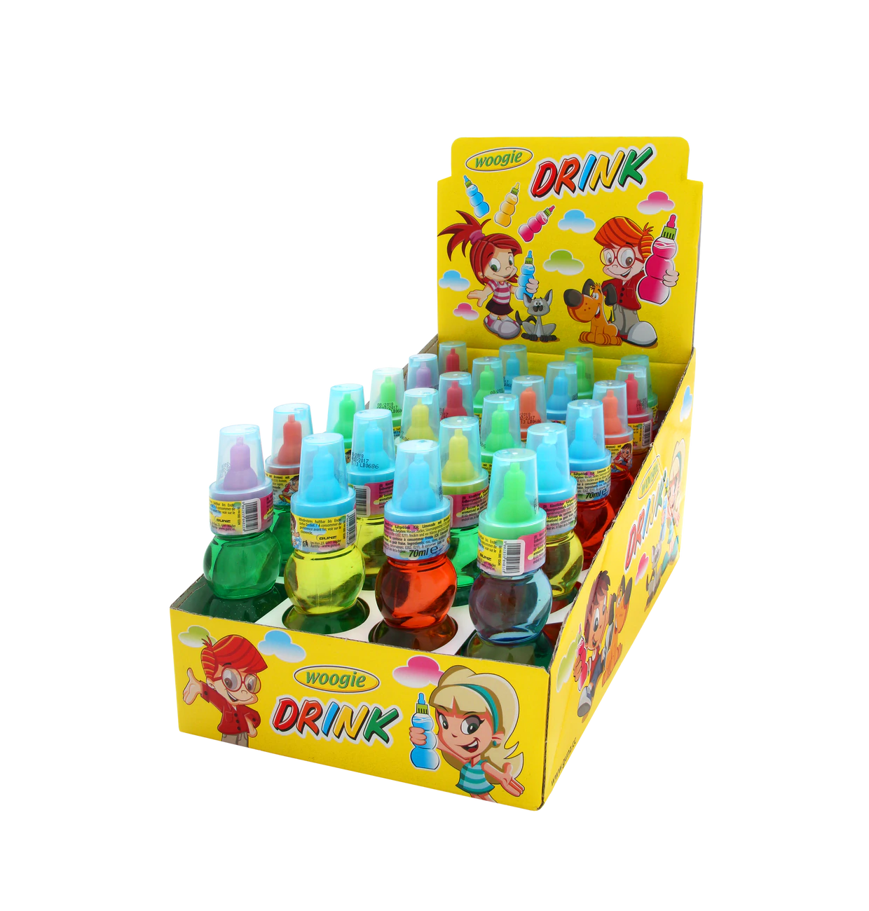 Drink mit Erdbeergeschmack 24x70ml Thekendisplay