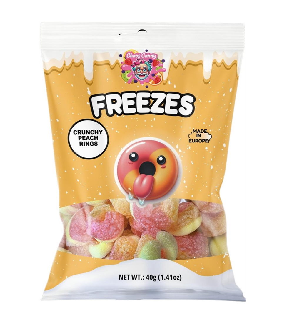 Chaos Candy - Freezes - Crunchy Peach Rings 40g