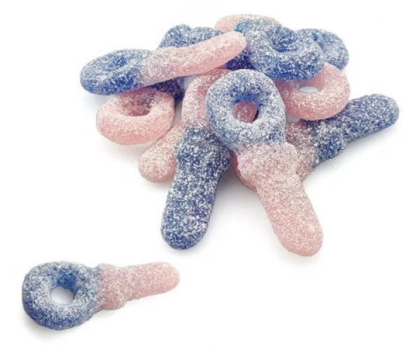 Frisia Vegane saure Bubblegum Fruchtgummi Schnuller 1 Kg