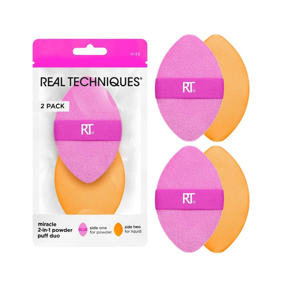 REAL TECHNIQUES Miracle 2 In 1 Powder Puff Duo 2 U