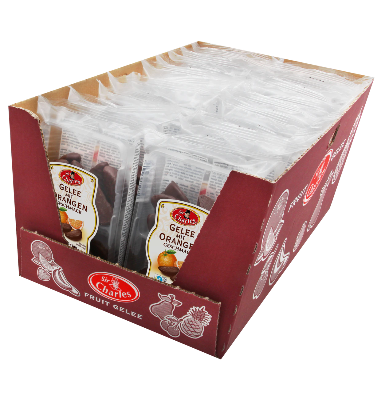 Gelee schokoliert mit Orangengeschmack 200g