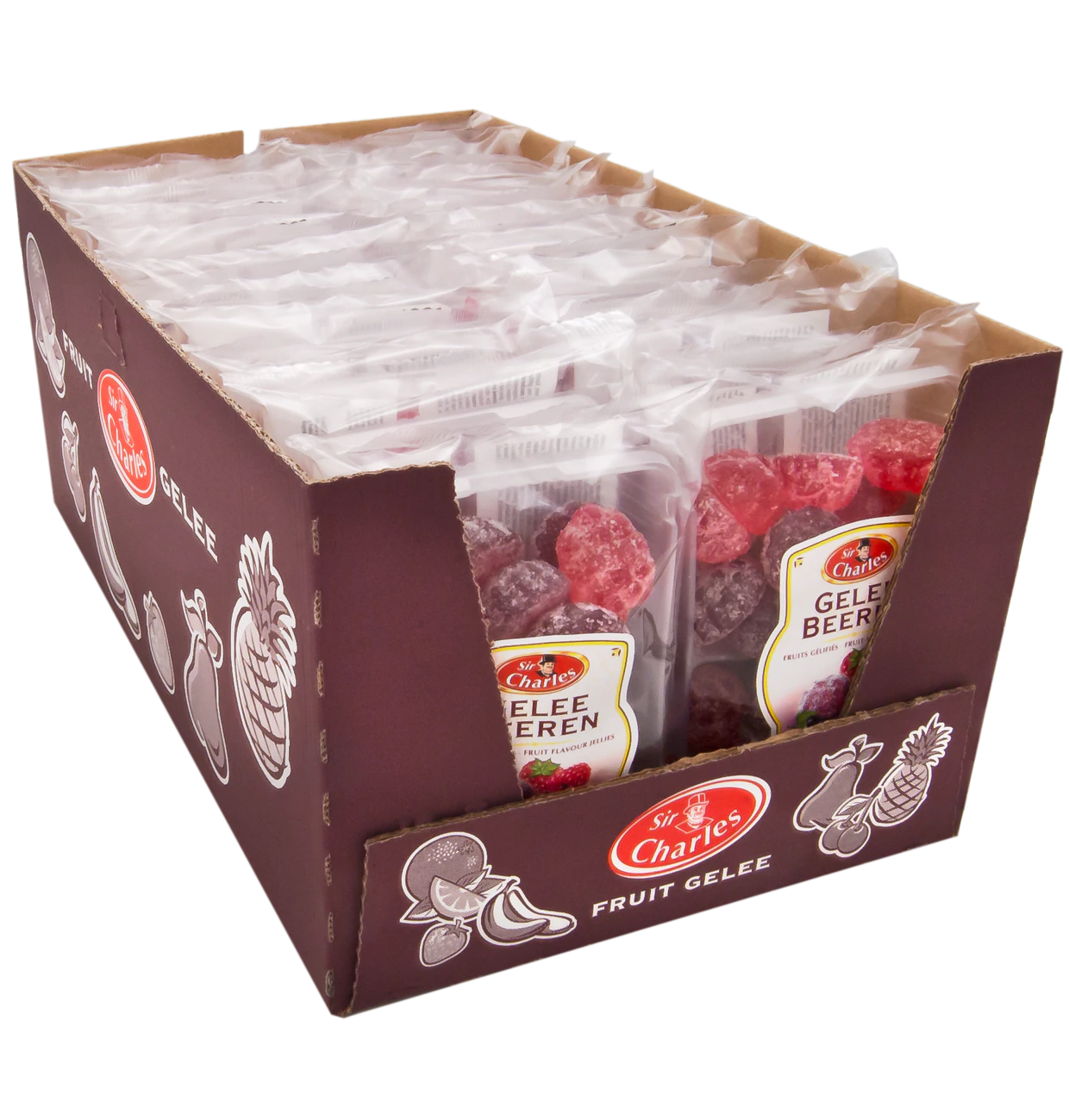 Gezuckertes Gelee mit Beerengeschmack 250g