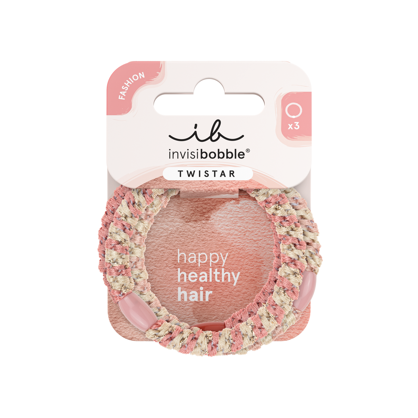 INVISIBOBBLE INVISIBOBBLE Twistar Blush Haargummis 3 Stück Rouge