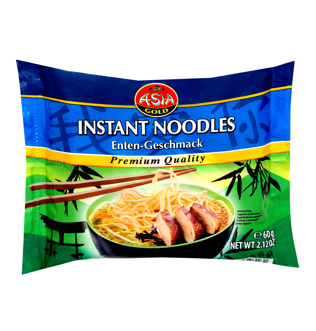 Asia Instant Nudeln mit Enten Geschmack 60g