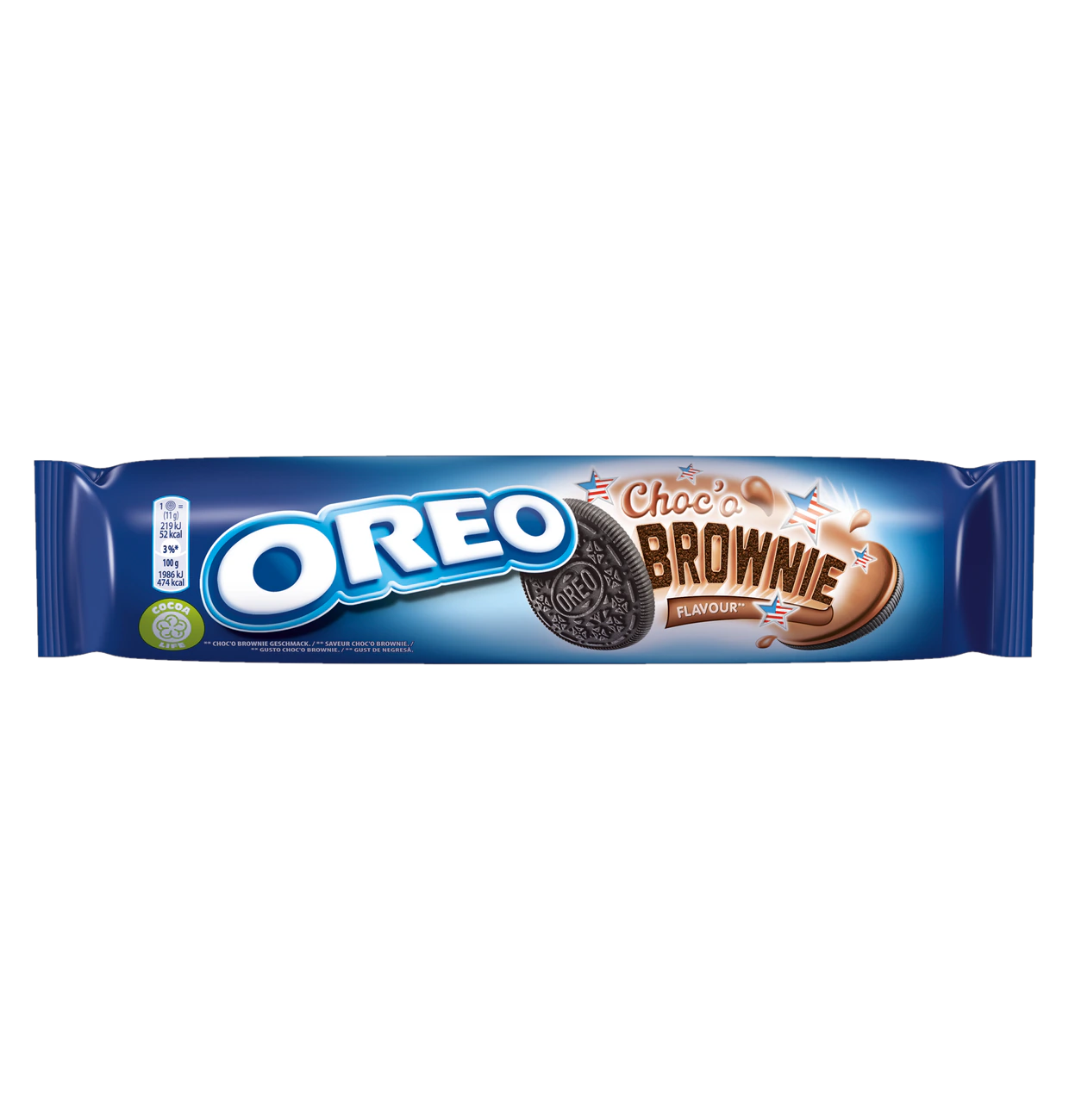 Oreo Choc'o Brownie 154g Kakaokekse mit Schokogeschmack-Füllung