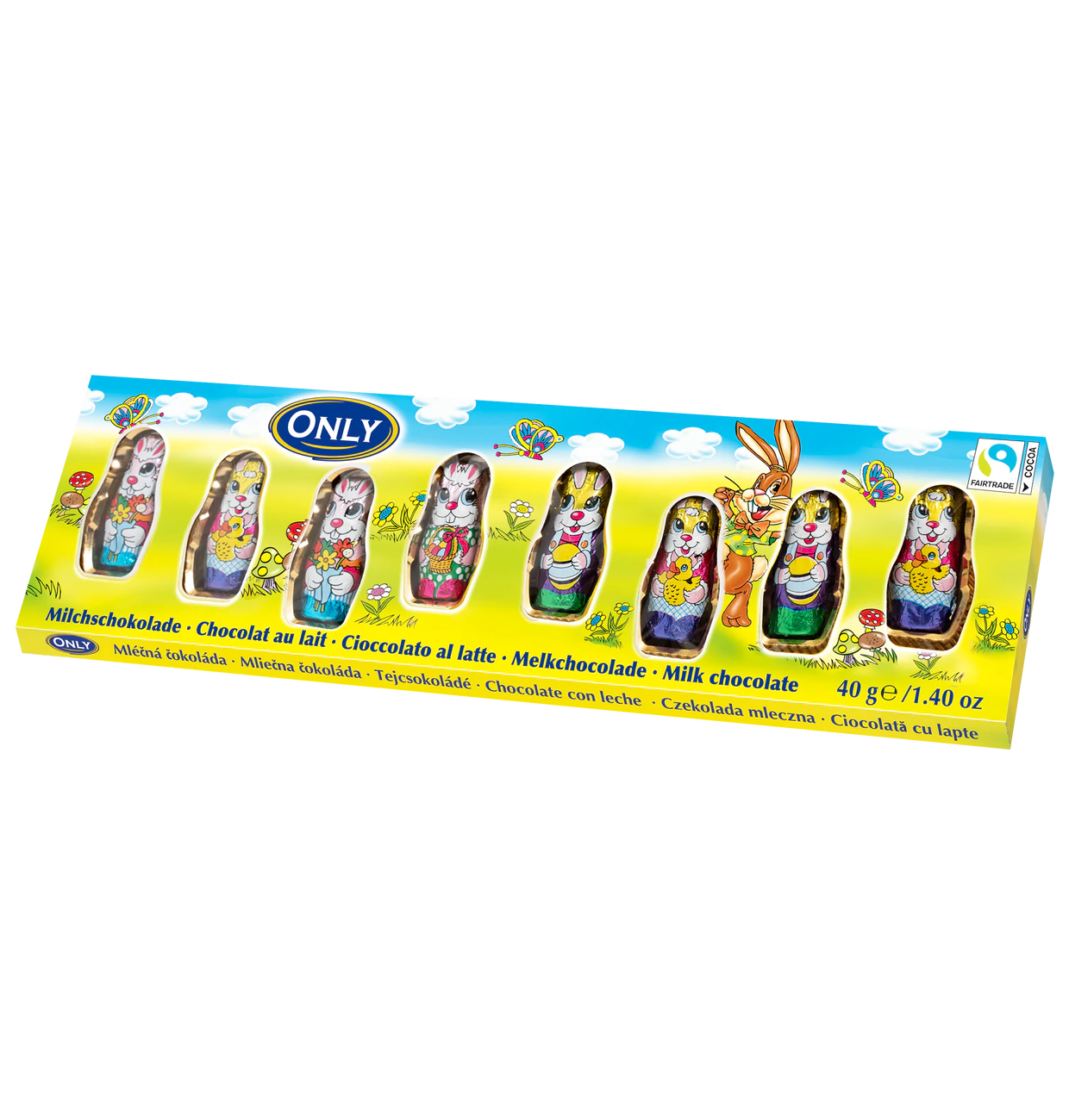 Milchschokolade Osterhasen 40g (8x5g)