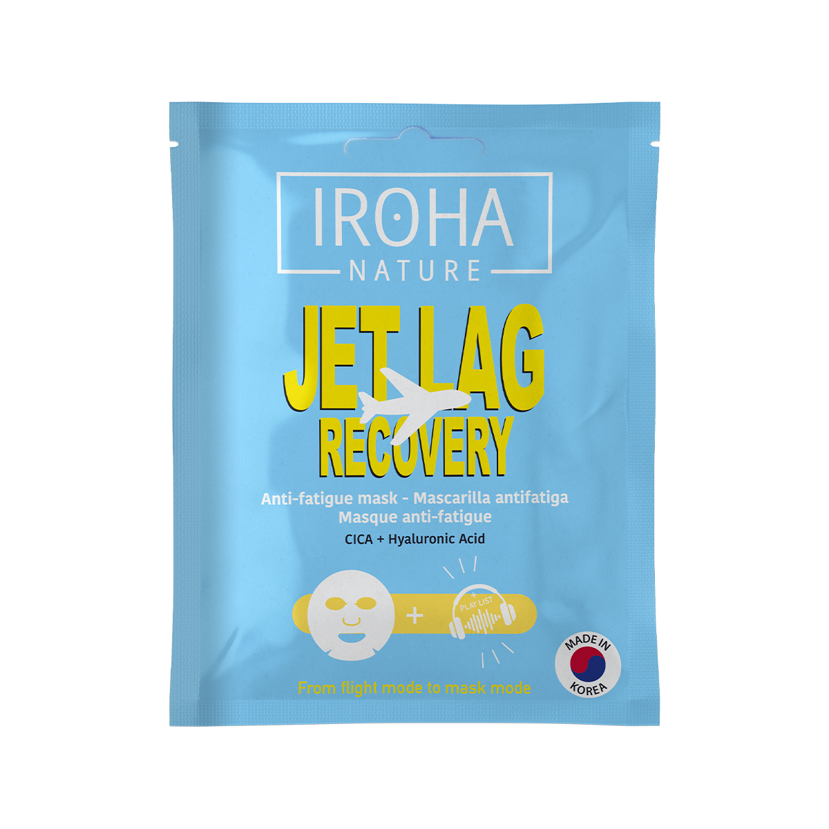 IROHA NATURE IROHA NATURE Jet Lag Recovery Mascarilla Facial Gesichtsmaske 1 Stück Kosmetik