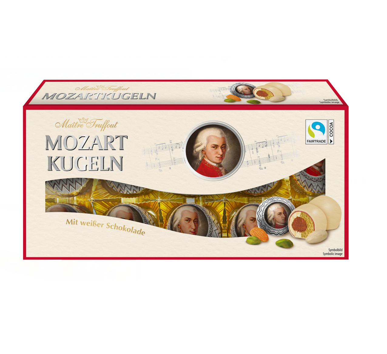 Mozartkugeln 200g Weisse Schokolade - Mozartkugeln von Maître Truffout