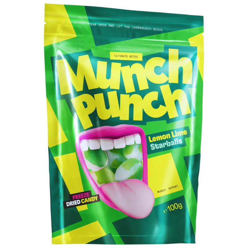 Freeze-Dried Munch Punch Lemon Lime Starballs 100g