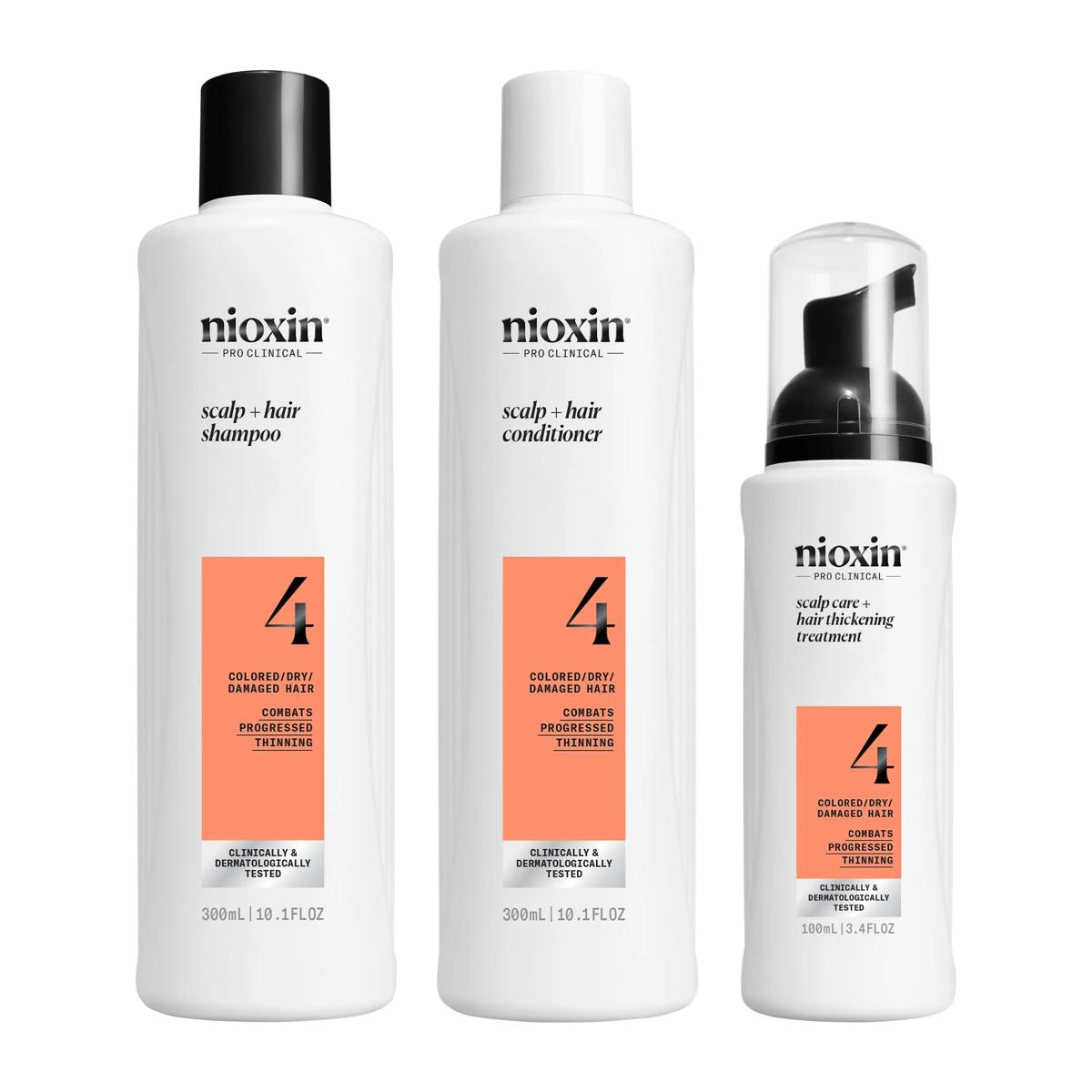 Nioxin Sistema 4 - Champú - Cabello Teñido y Dañado Con Debilitamiento Avanzado 300ml